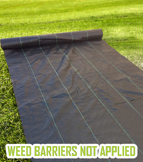 Weed Barriers Not Applied