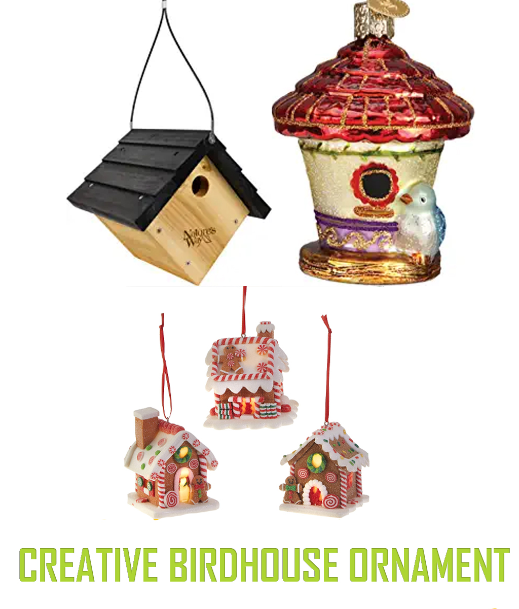 Creative Birdhouse Ornament
